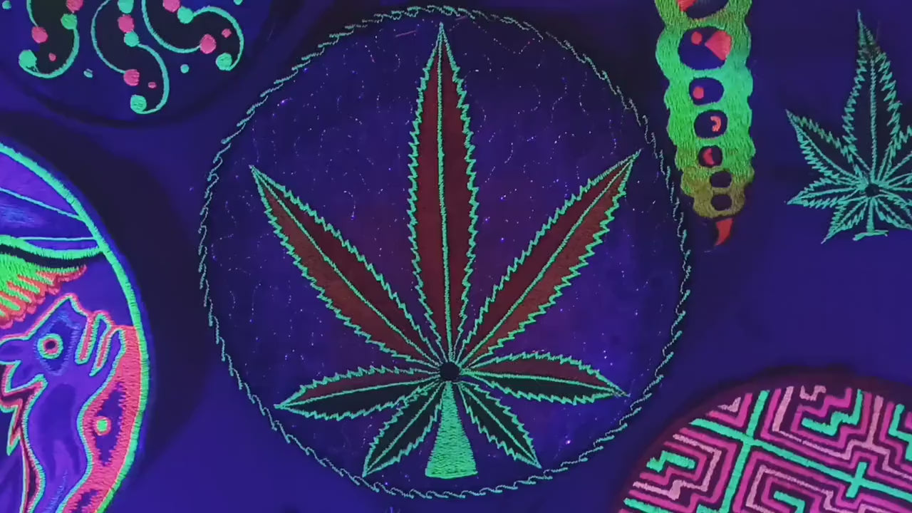Rasta Weed Leave Patch