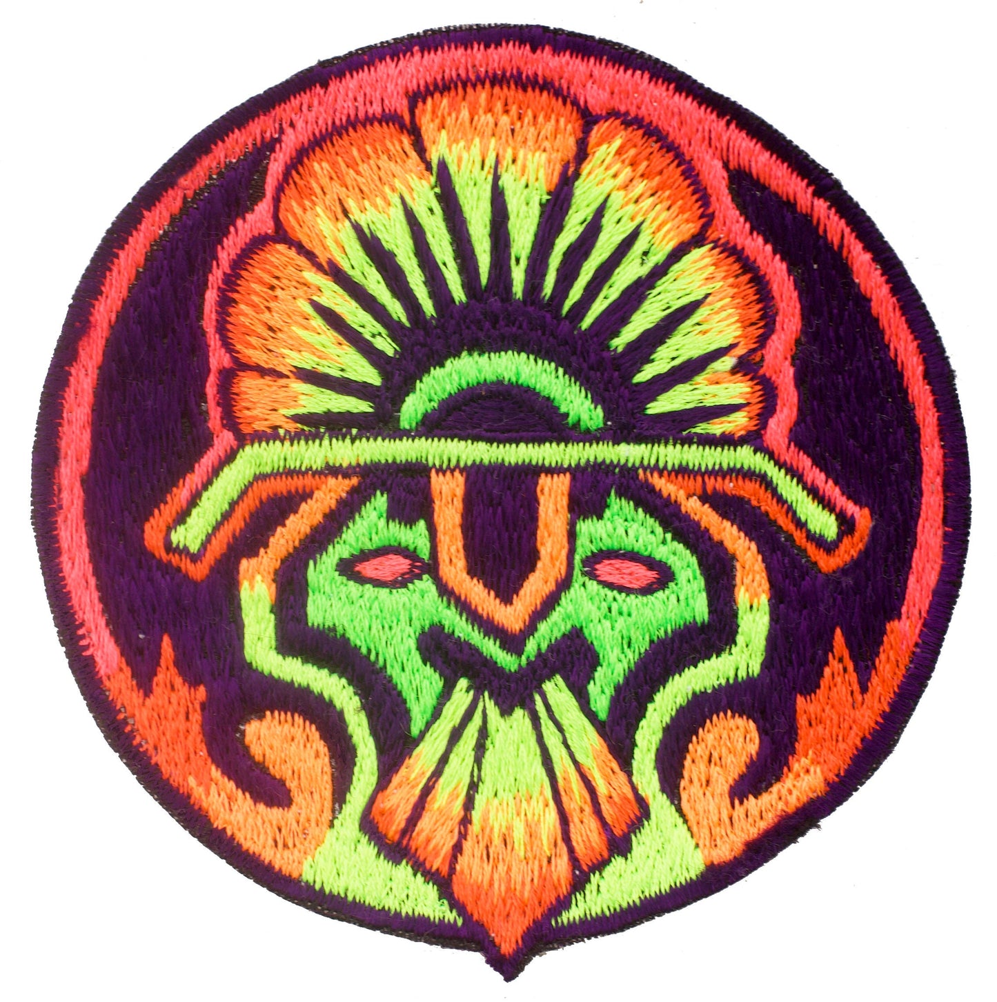 UV peyote starseed patch 4 inch full blacklight active psychedelic design