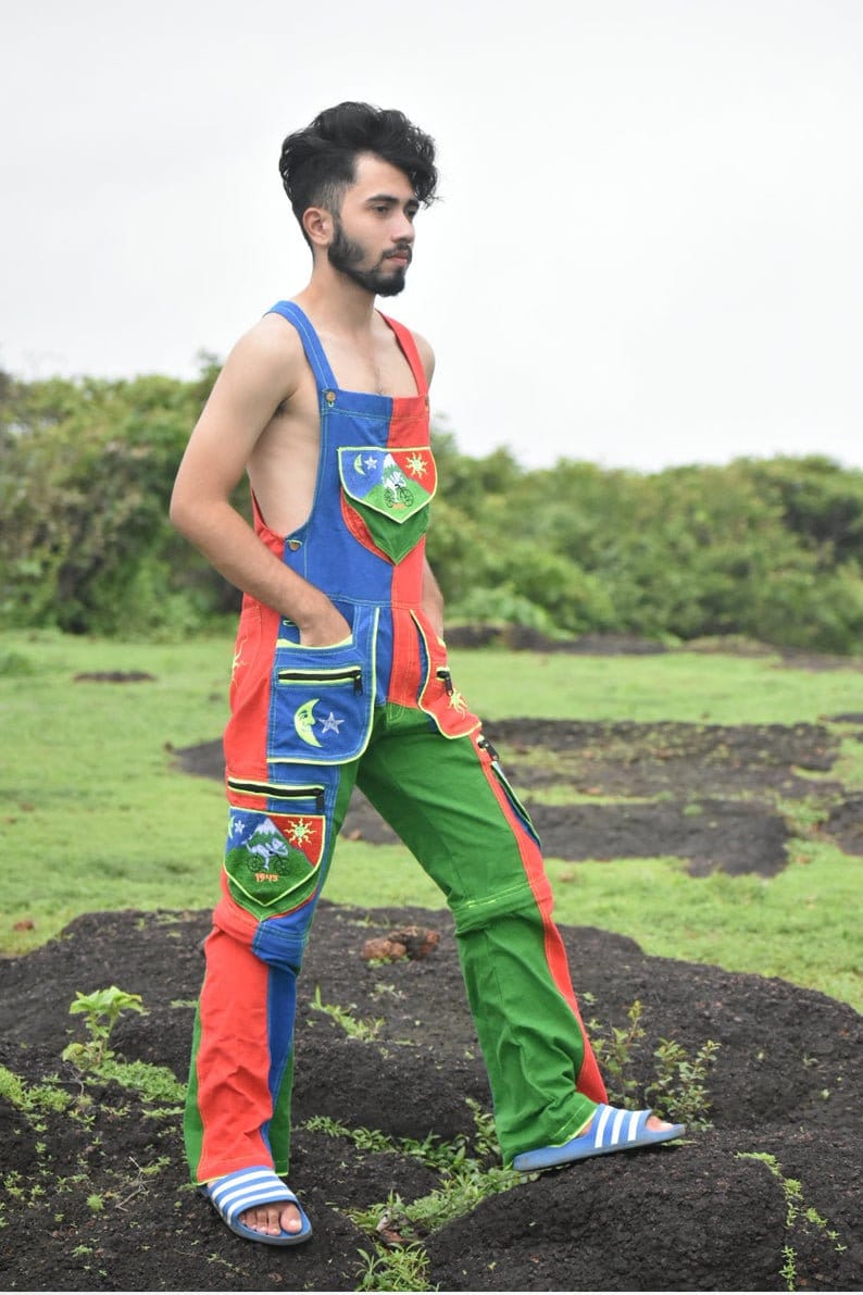 Bicycle Day LSD Dungarees - sexy Albert Hofmann vintage clothing - handmade and any size available