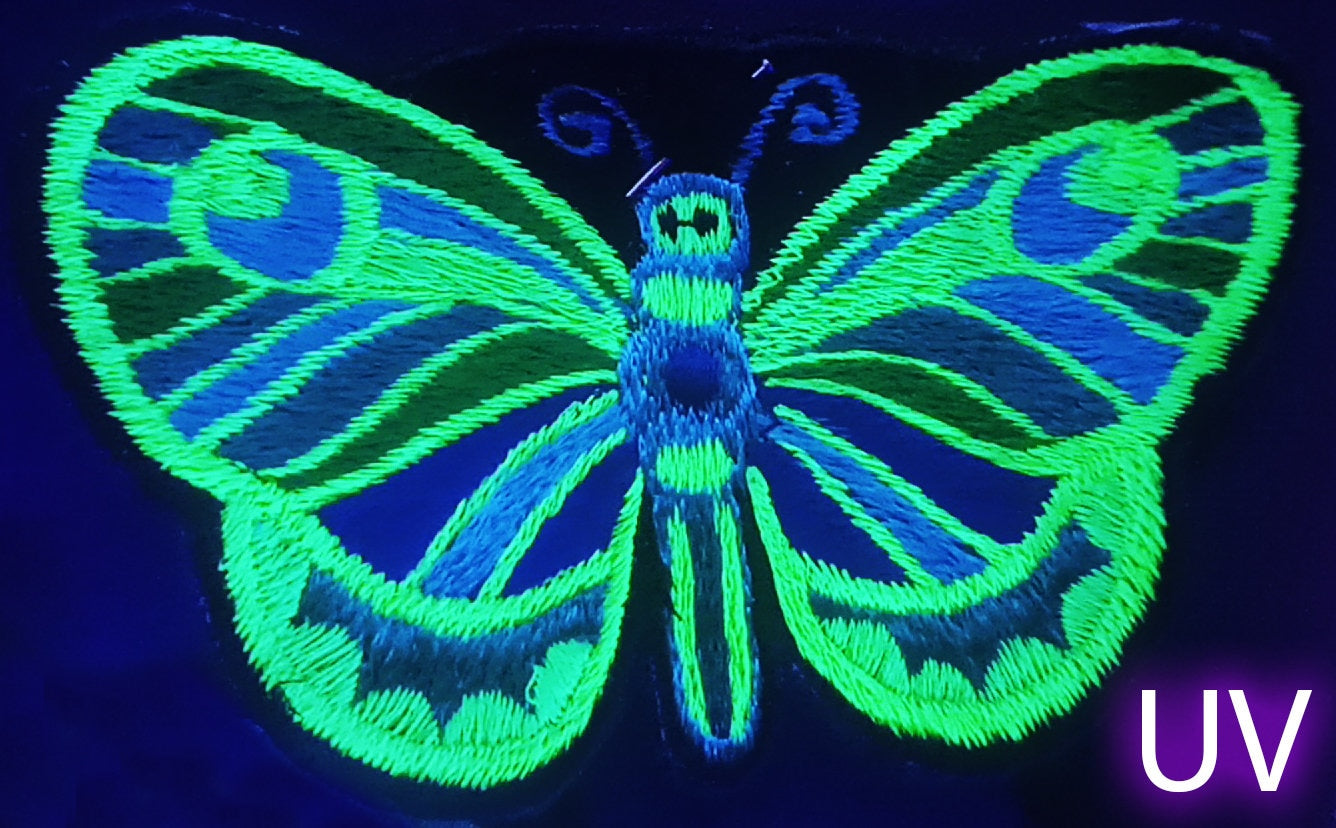 green butterfly patch