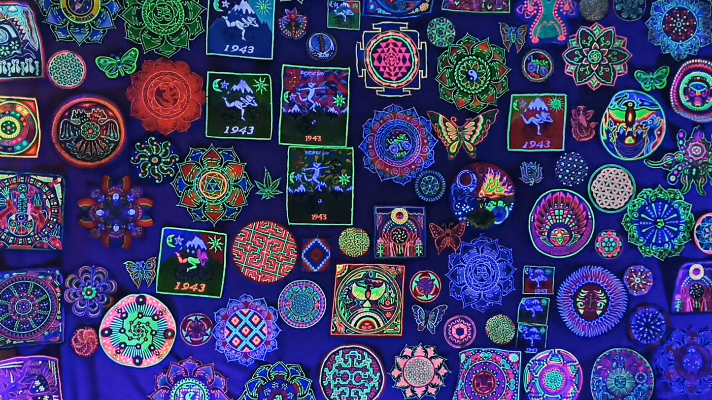 Merkaba Mandala Patch Drunvalo Melchizedek flower of life Mer-Ka-Ba sacred healing yantra holy geometry