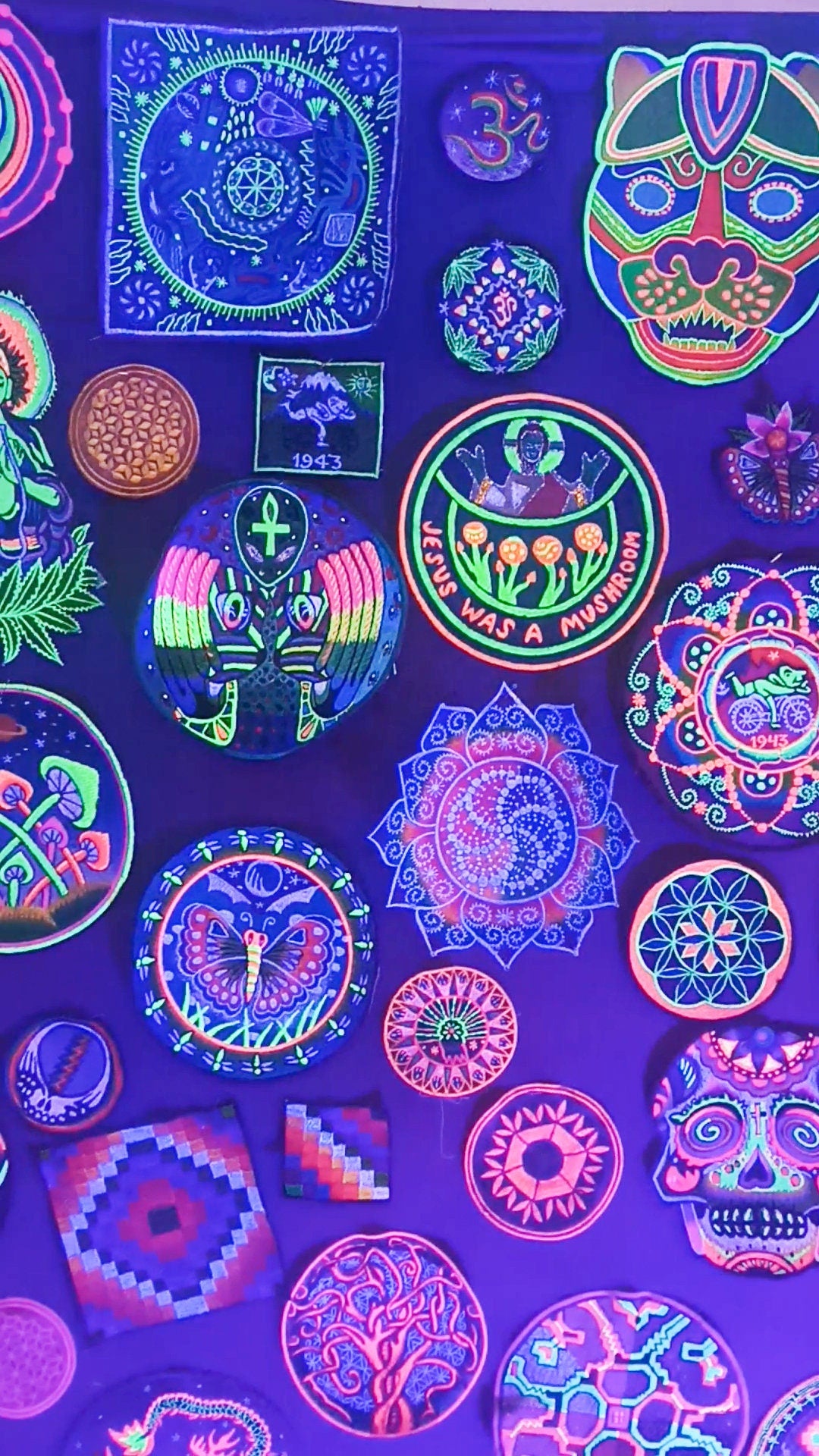 Small Green Bicycle Day LSD Patch Albert Hofmann 1943 Burning Man Psychedelic Acid Trip Hippie Visionary Drug Cosmic Healing Medicine