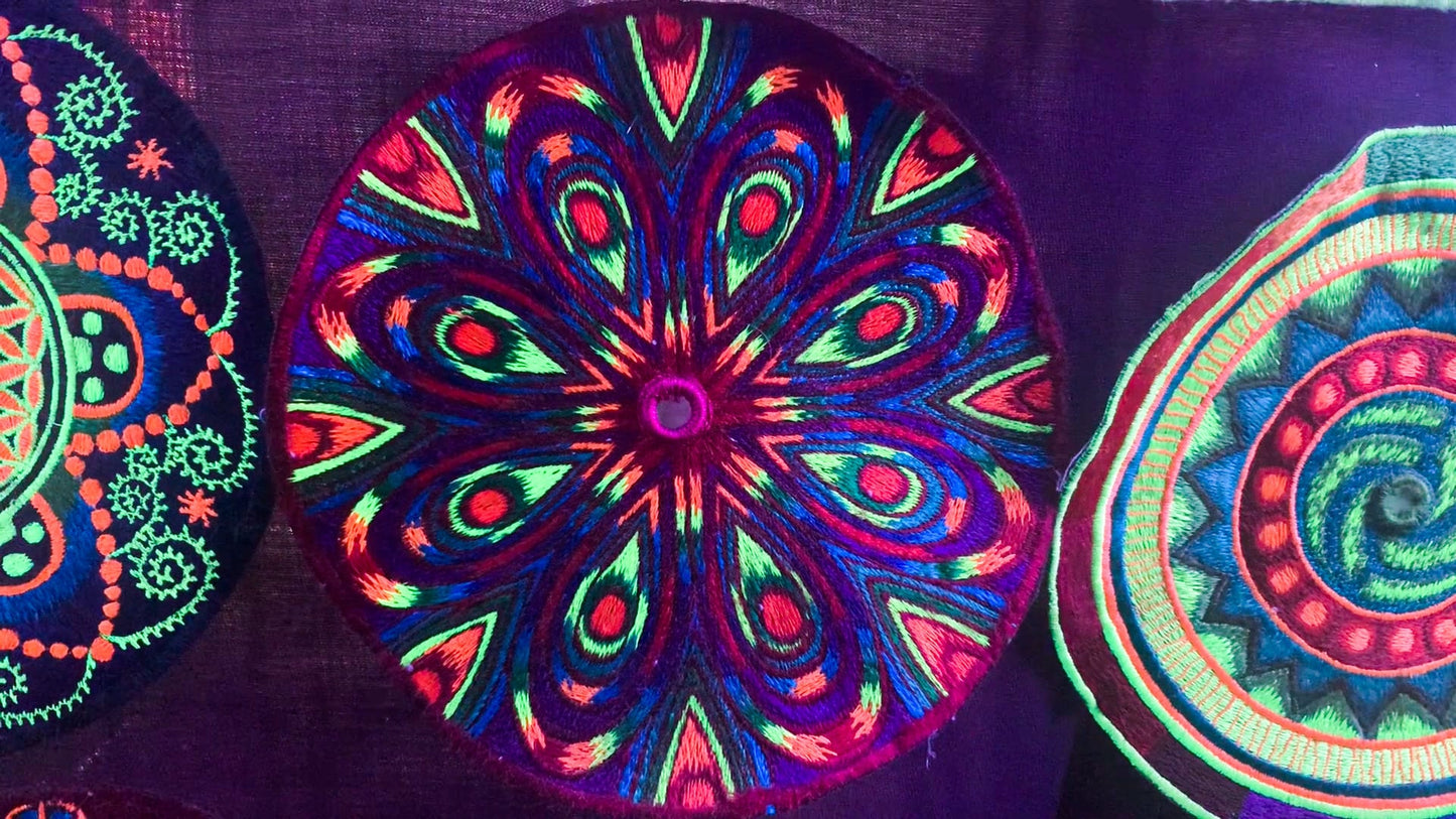 Rainbow Flower Mirror Patch