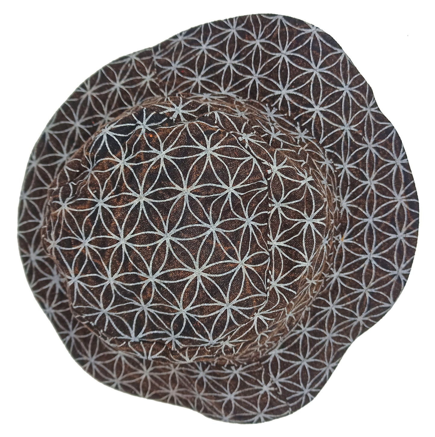 Flower of Life Hat with secret pocket inside - light and comfortable sunshine protection sacred geometry holy patterns Beauty of Creation