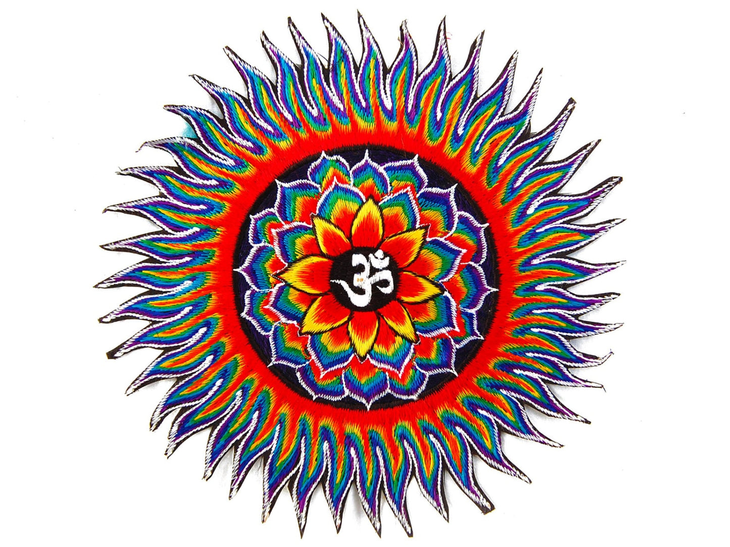 Rainbow Lotus AUM Patch