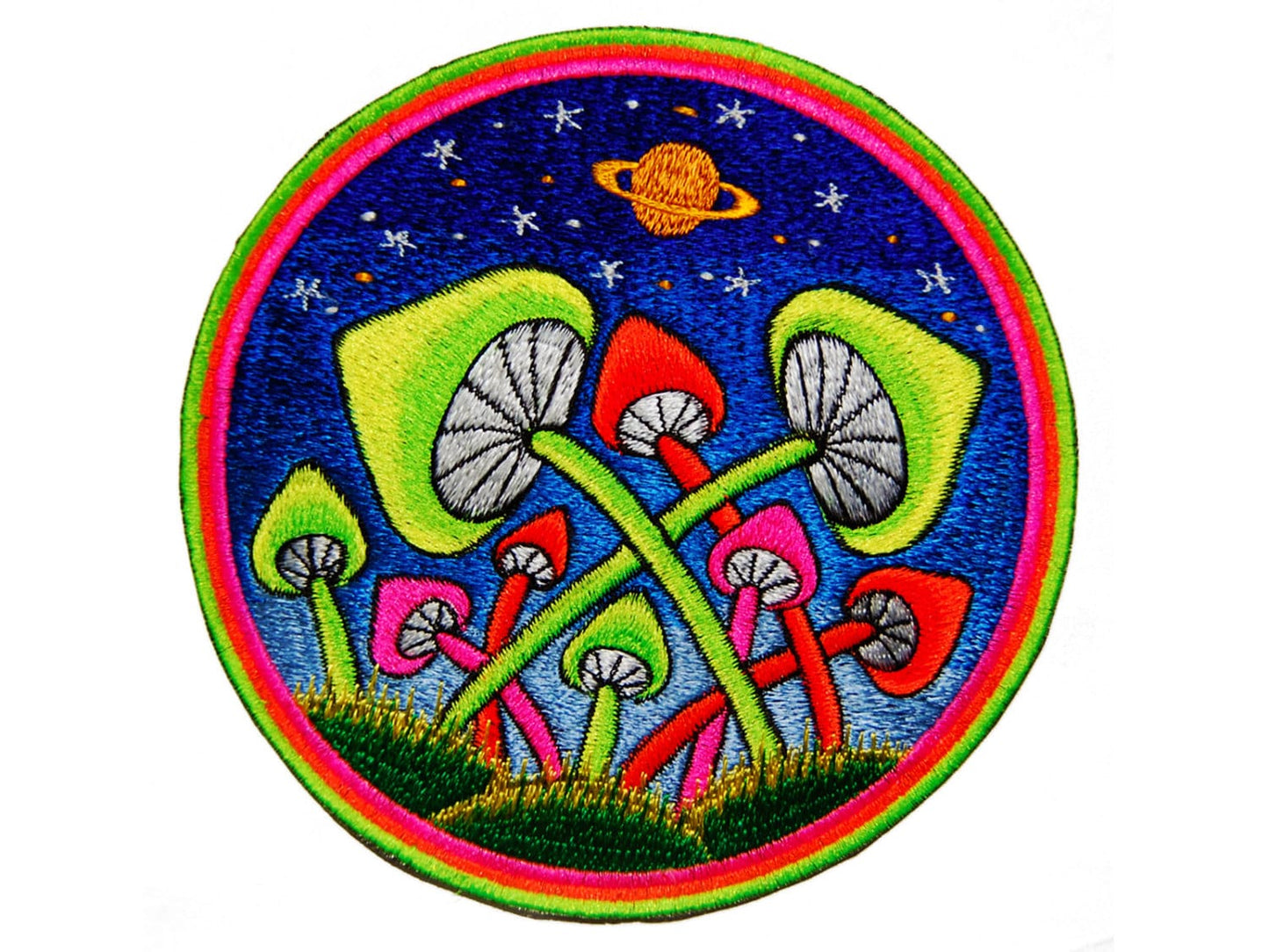 Glowing magic mushrooms Patch blacklight Psychedelic Psilocybin Shroom