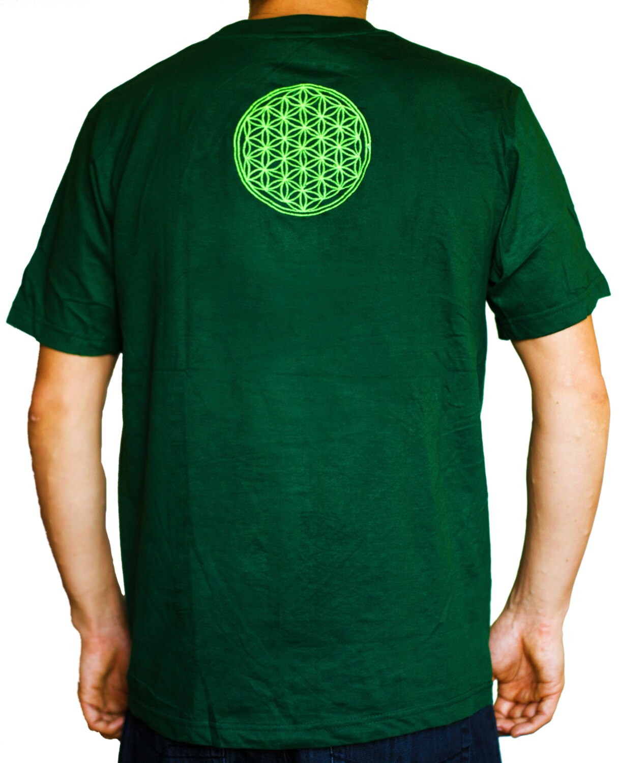 Ganesha Ayahuasca T-Shirt blacklight shipibo conibo embroidery no print psy shirt goa t-shirt