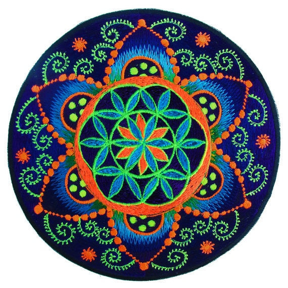 fractal Seed of Life shirt crop circle - sacred geometry flower of life drunvalo melchizedek handmade - choose any colour and size