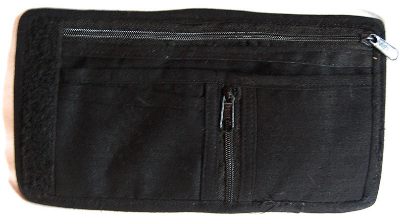 4 variations of ayahuasca moneypockets - pocket for coins and cards and 2 for papermoney with hook & loop - blacklight active DMT wallet