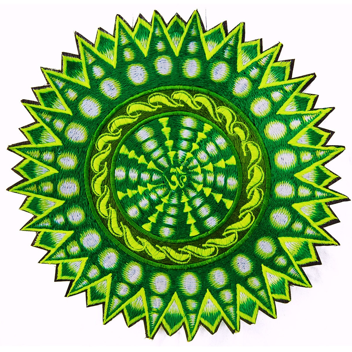 green aum star - Design your jacket in any colours -handmade in your size blacklight active 1 zip lock inside pocket