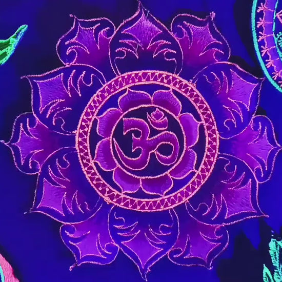 Purple Aum Mandala Patch