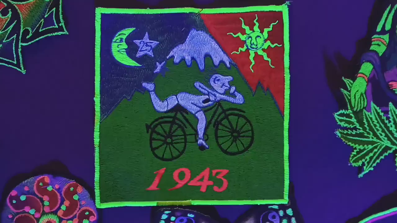 Bicycle Day Albert Hofmann 1943 LSD Patch Psychedelic Hippie Leary