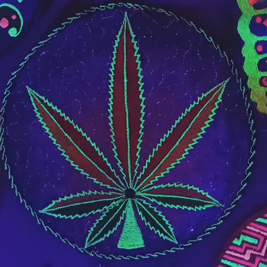 Rasta Weed Leave Patch