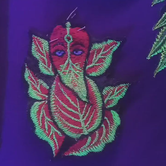 yellow ganesha patch small size