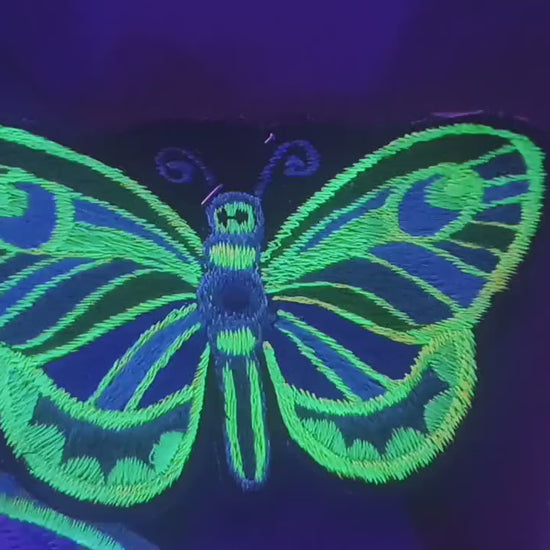 green butterfly patch