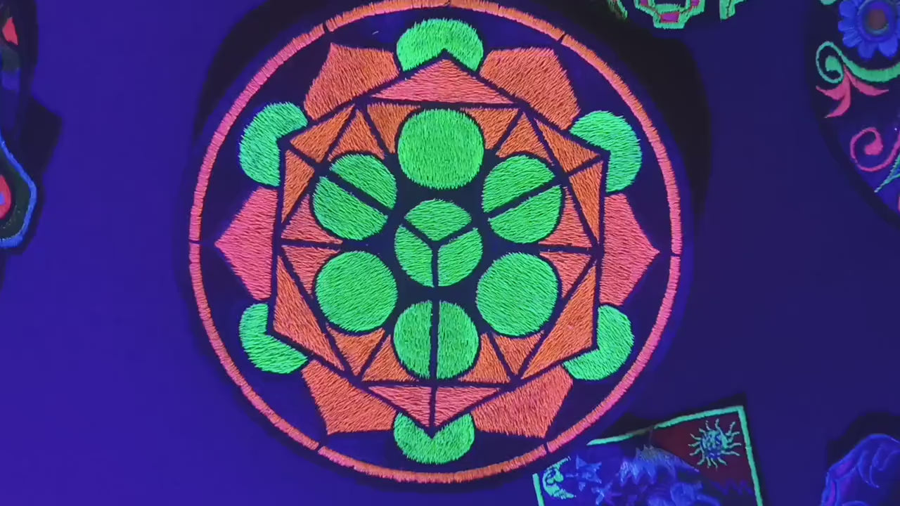 platonical beauty holy geometry patch sacred art