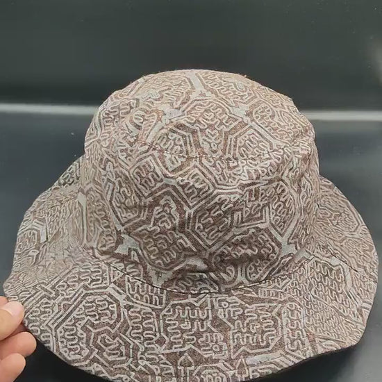 Ayahuasca Hat Shipibo Conibo Patterns with secret inside pocket light and comfortable sunshine protection DMT psychedelic gear wear Cap