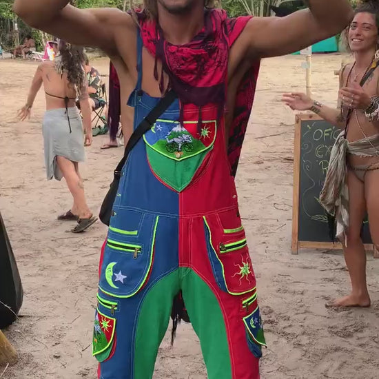 Bicycle Day LSD Dungarees - sexy Albert Hofmann vintage clothing - handmade and any size available