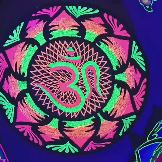 full fluro aum - Design your jacket in any colours - handmade in your size blacklight active 1 zip lock inside pocket