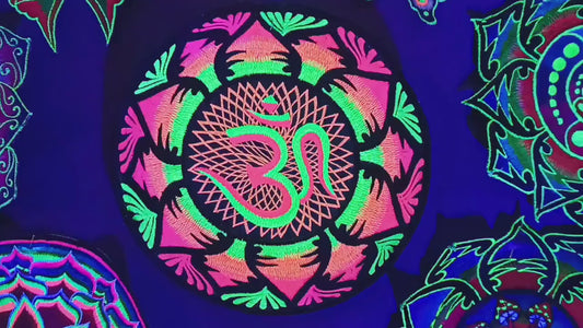 full fluro aum - Design your jacket in any colours - handmade in your size blacklight active 1 zip lock inside pocket