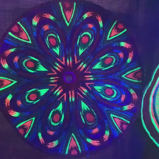 Rainbow Flower Mirror Patch