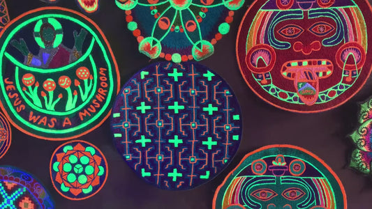 Purple & Blue Ayahuasca Patch Visionary DMT Songs Artwork Icaro with variations