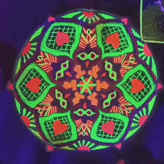 Sunrise Heart Mandala Patch