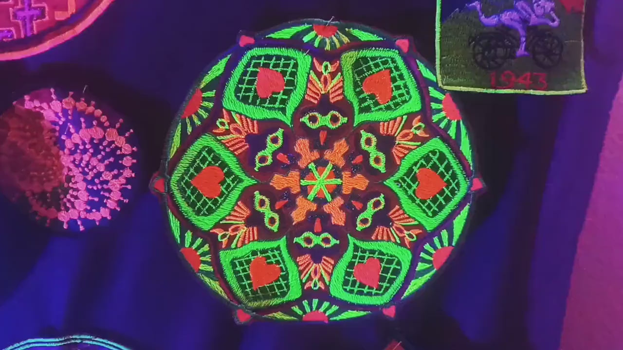 Sunrise Heart Mandala Patch
