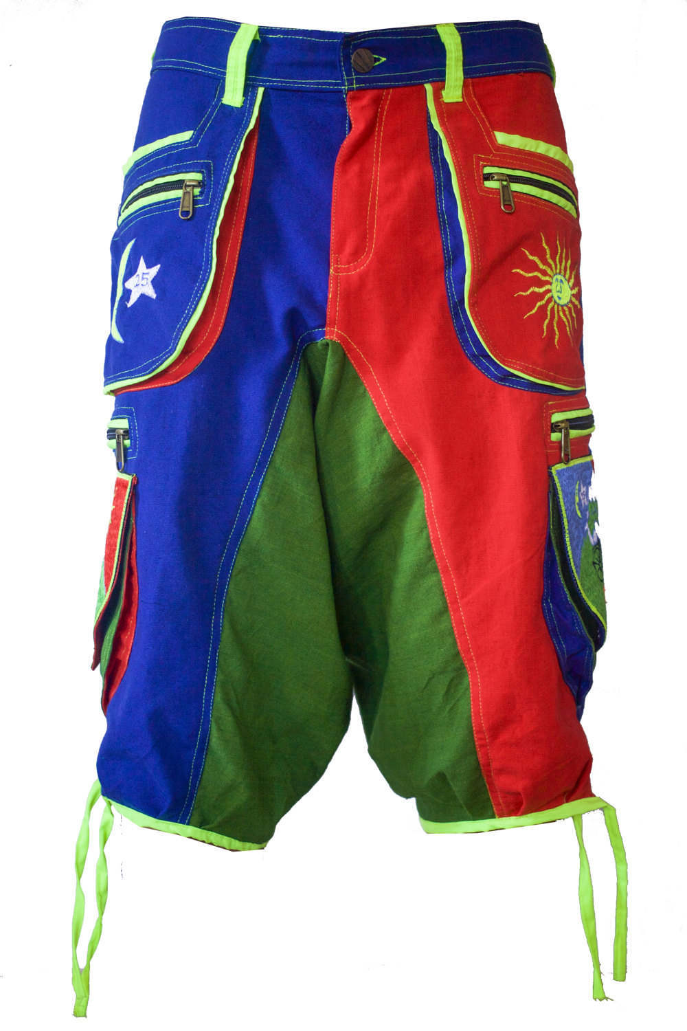 Bicycle Day LSD Pants - 9 pockets with 4 zip locks - cult Albert Hofmann psychedelic vintage - any size available handmade after order