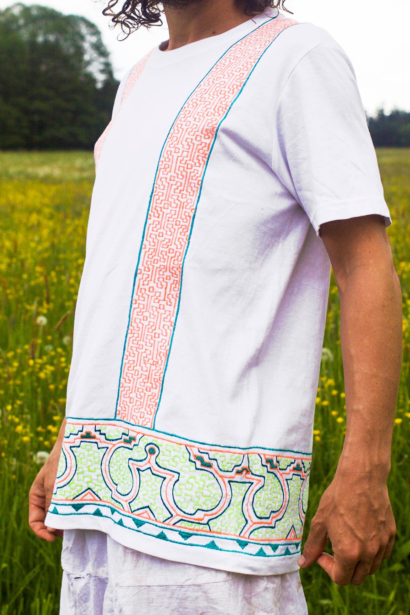 Ayahuasca T-Shirt white Shipibo Conibo DMT Psychedelic Artwork psy Tshirt yage