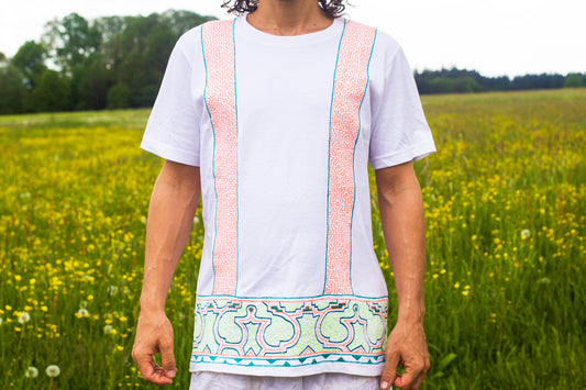 Ayahuasca T-Shirt white Shipibo Conibo DMT Psychedelic Artwork psy Tshirt yage