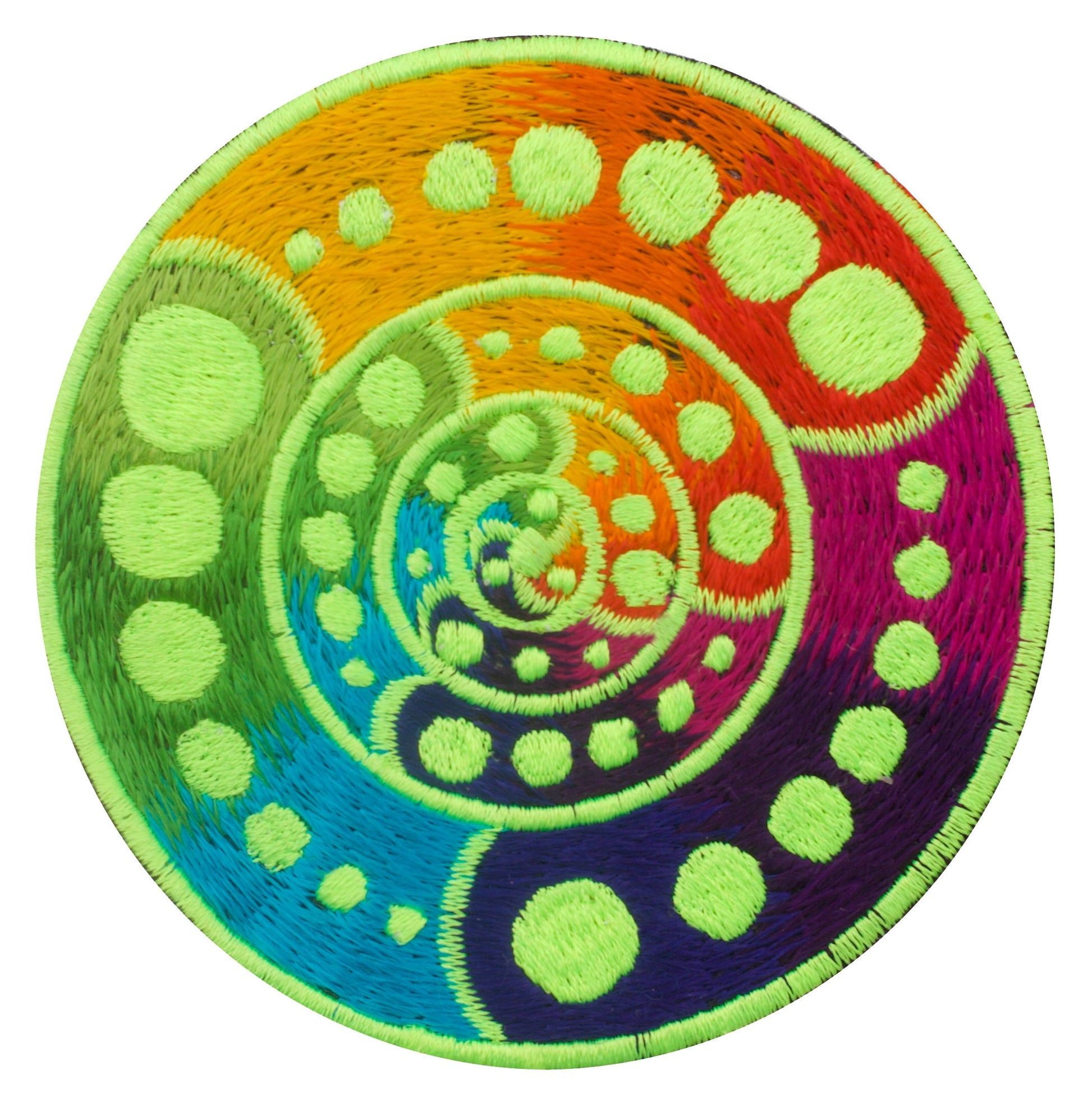 Attributes cropcircle embroidery patch blacklight glowing alien yantra free energy machine blueprint