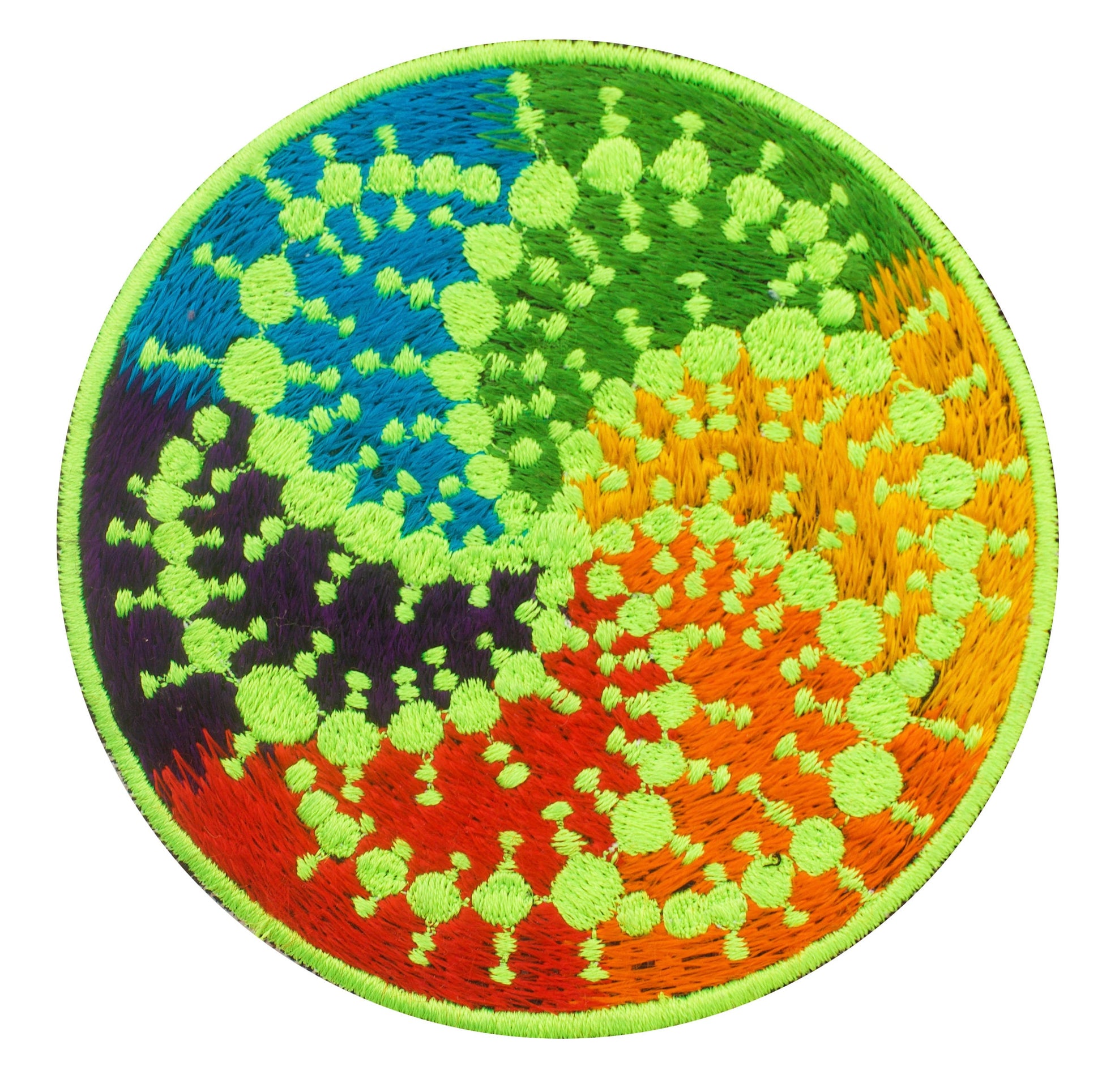 milk hill crop circle patch - alien art - blacklight - fractal - mystery