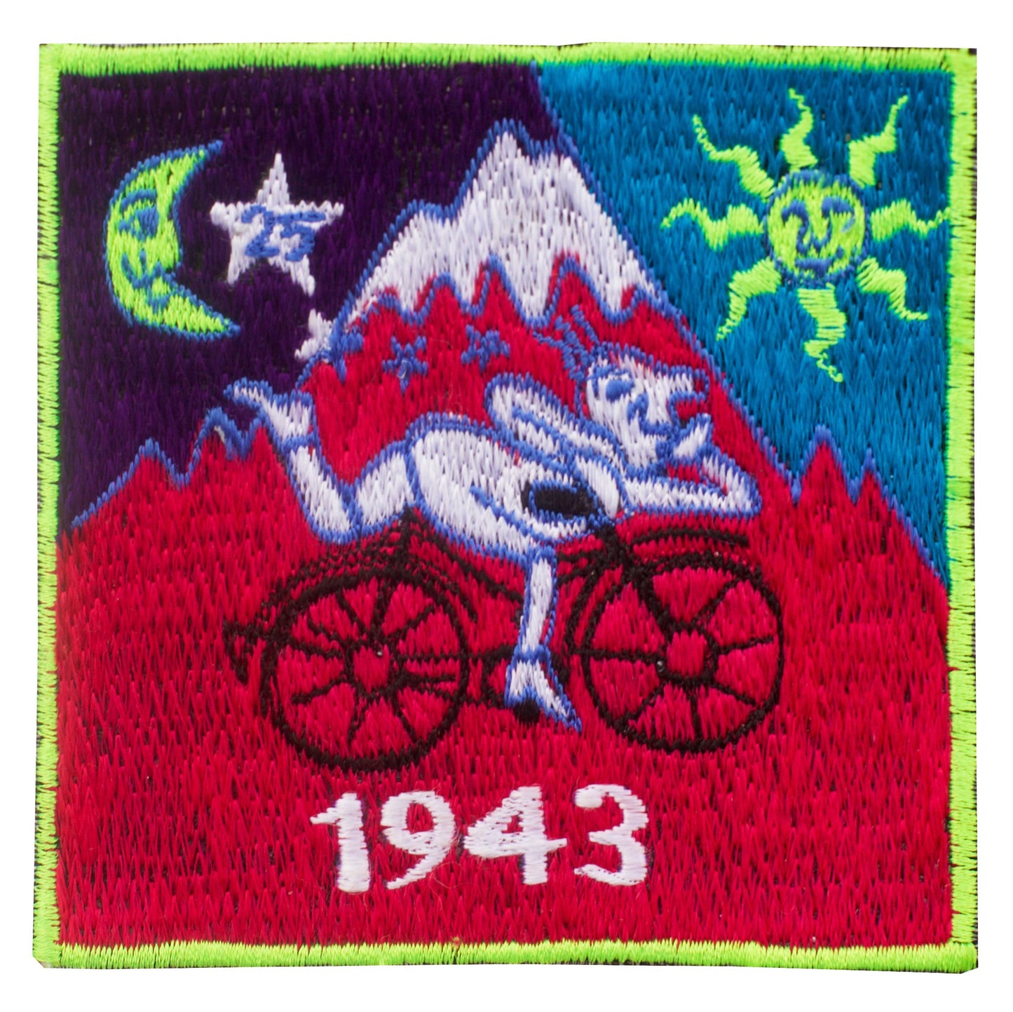 small Pink Bicycle Day Albert Hofmann 1943 LSD patch Psychedelic Trip Hippie Drug Timothy Leary Psychotherapy Divine Healing Medicine