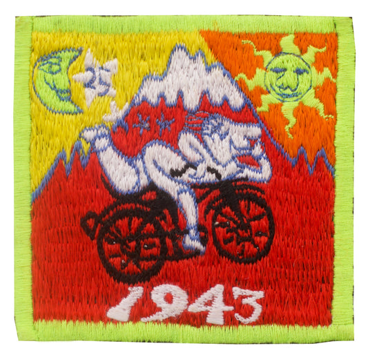 Small Red Bicycle Day Albert Hofmann 1943 LSD Cult Patch Burning Man Psychedelic Acid Trip Hippie Drug Visionary Divine Healing Medicine