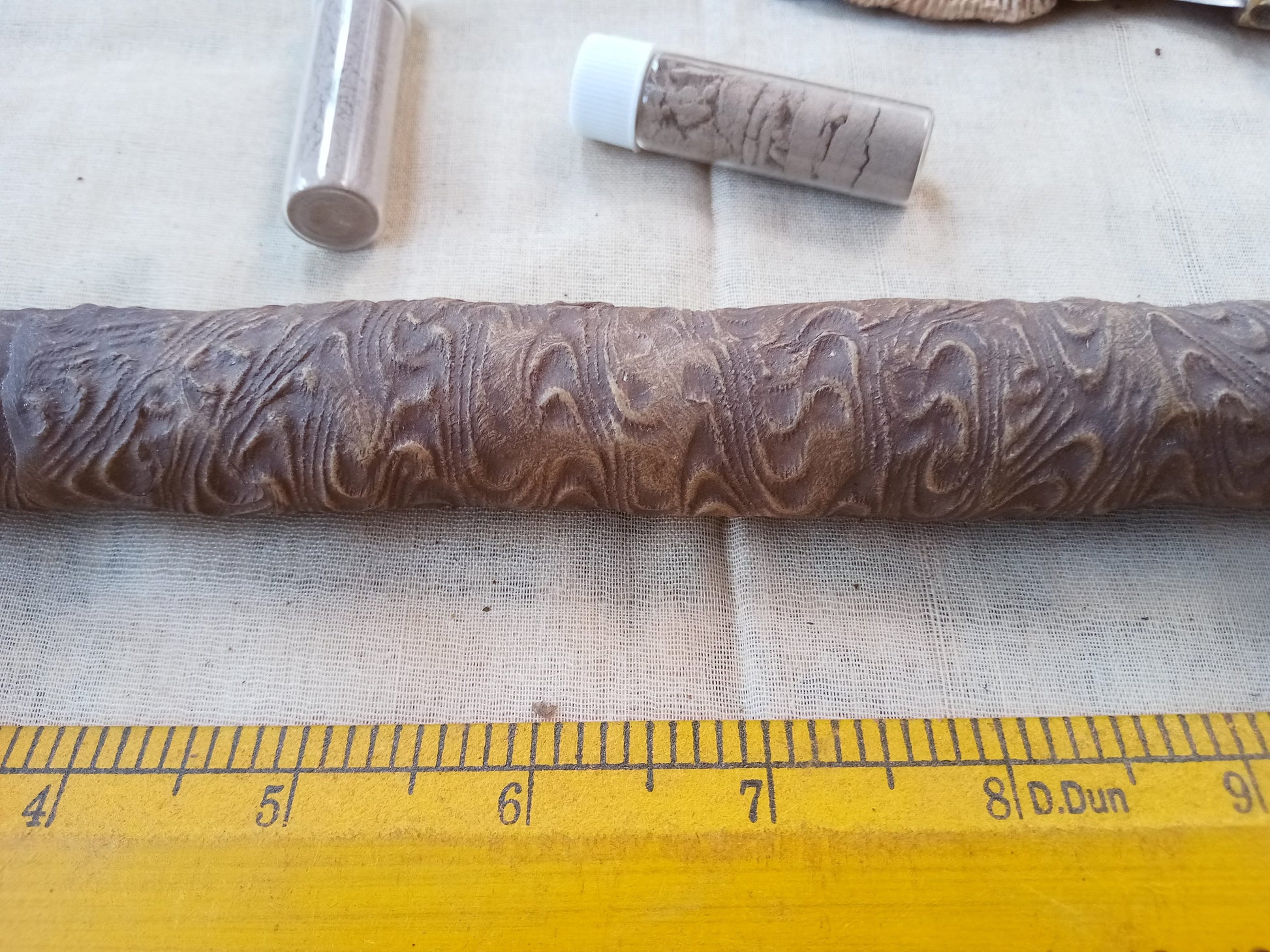 Double Tepi Rapè aquamarine applicator - Traditionally used in Ayahuasca or Kambo ceremonies - handmade bamboo pipe with gem crystal