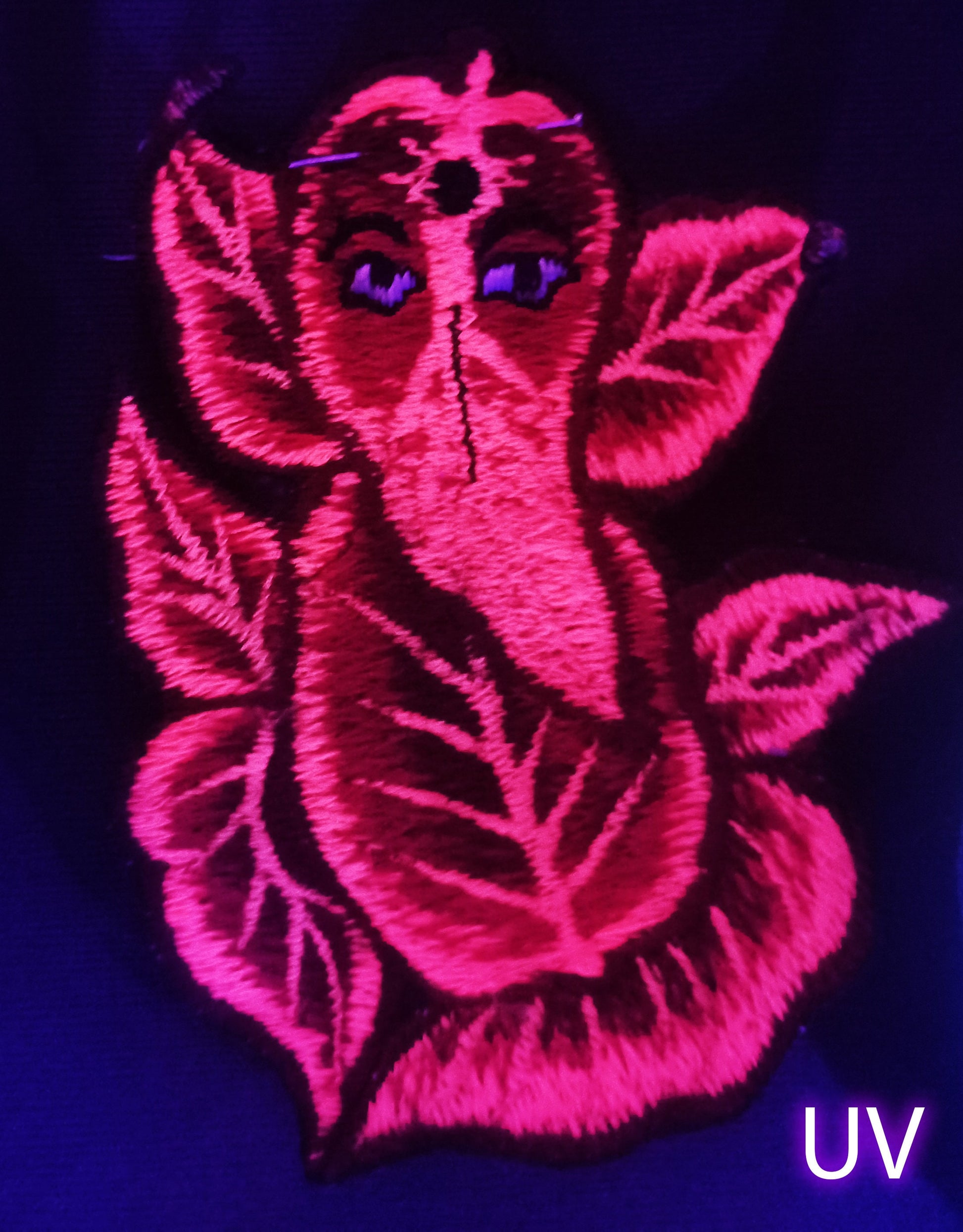 red ganesha patch small size