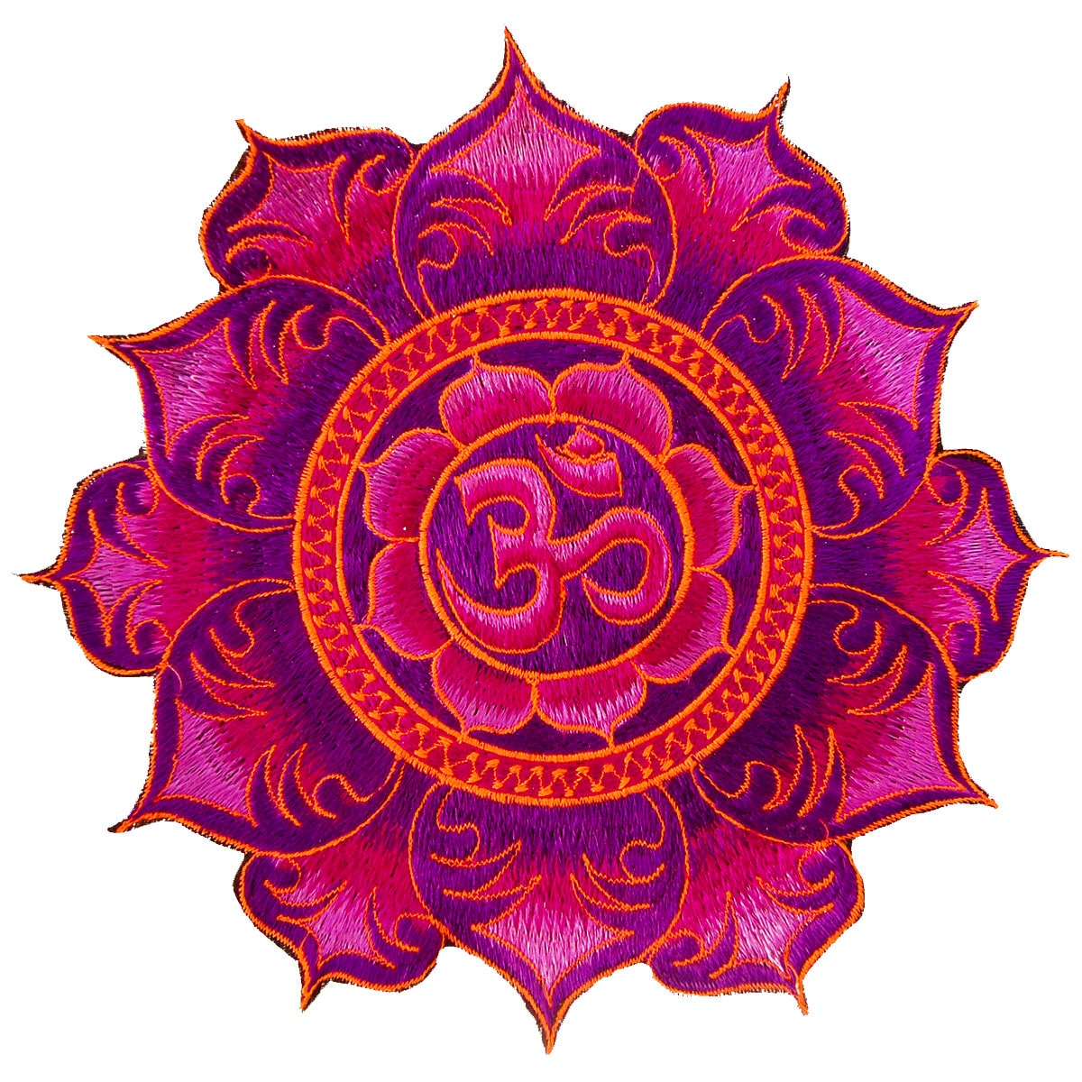 Purple Aum Mandala Patch