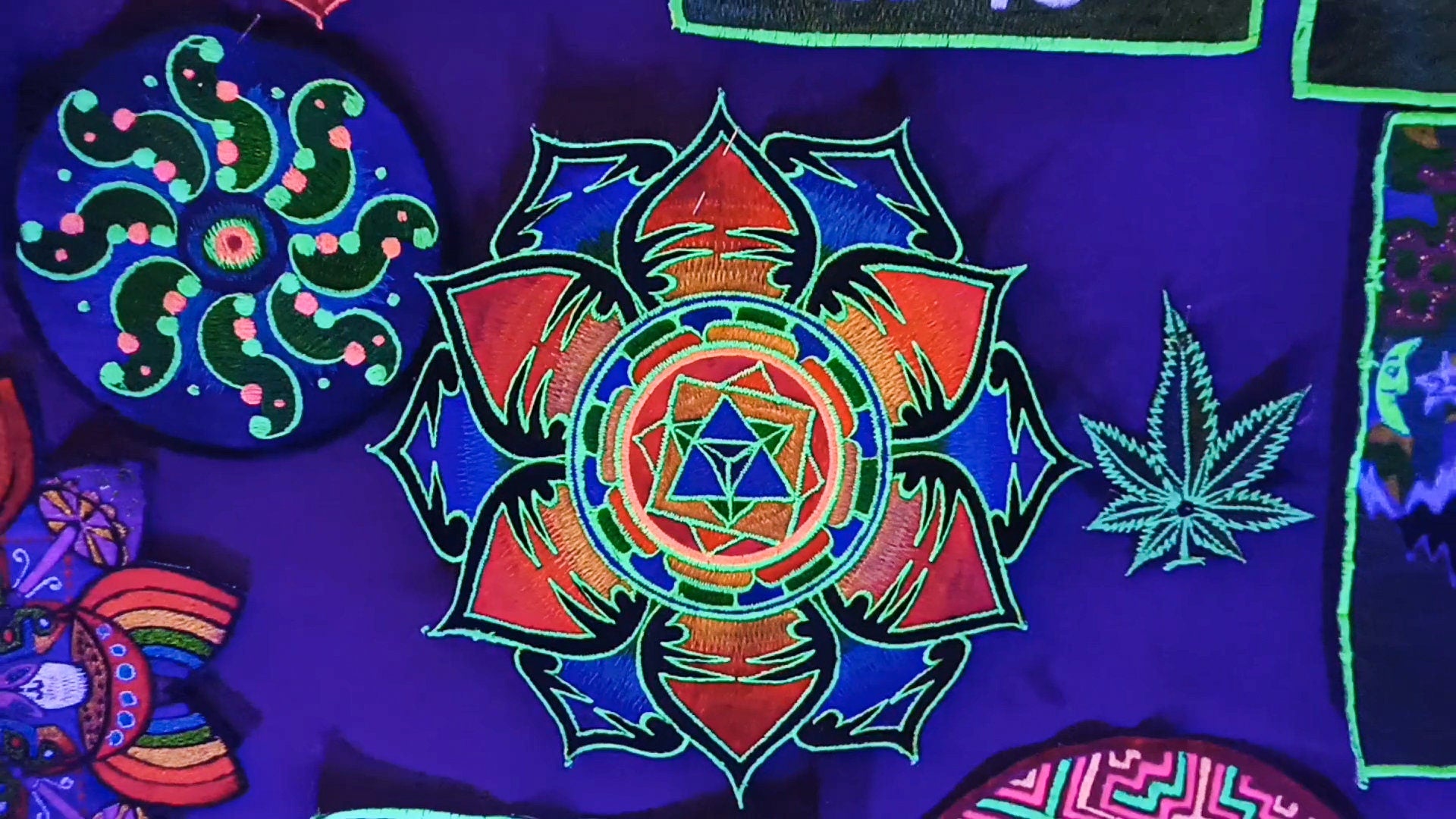 Merkaba Mandala Patch Drunvalo Melchizedek flower of life Mer-Ka-Ba sacred healing yantra holy geometry
