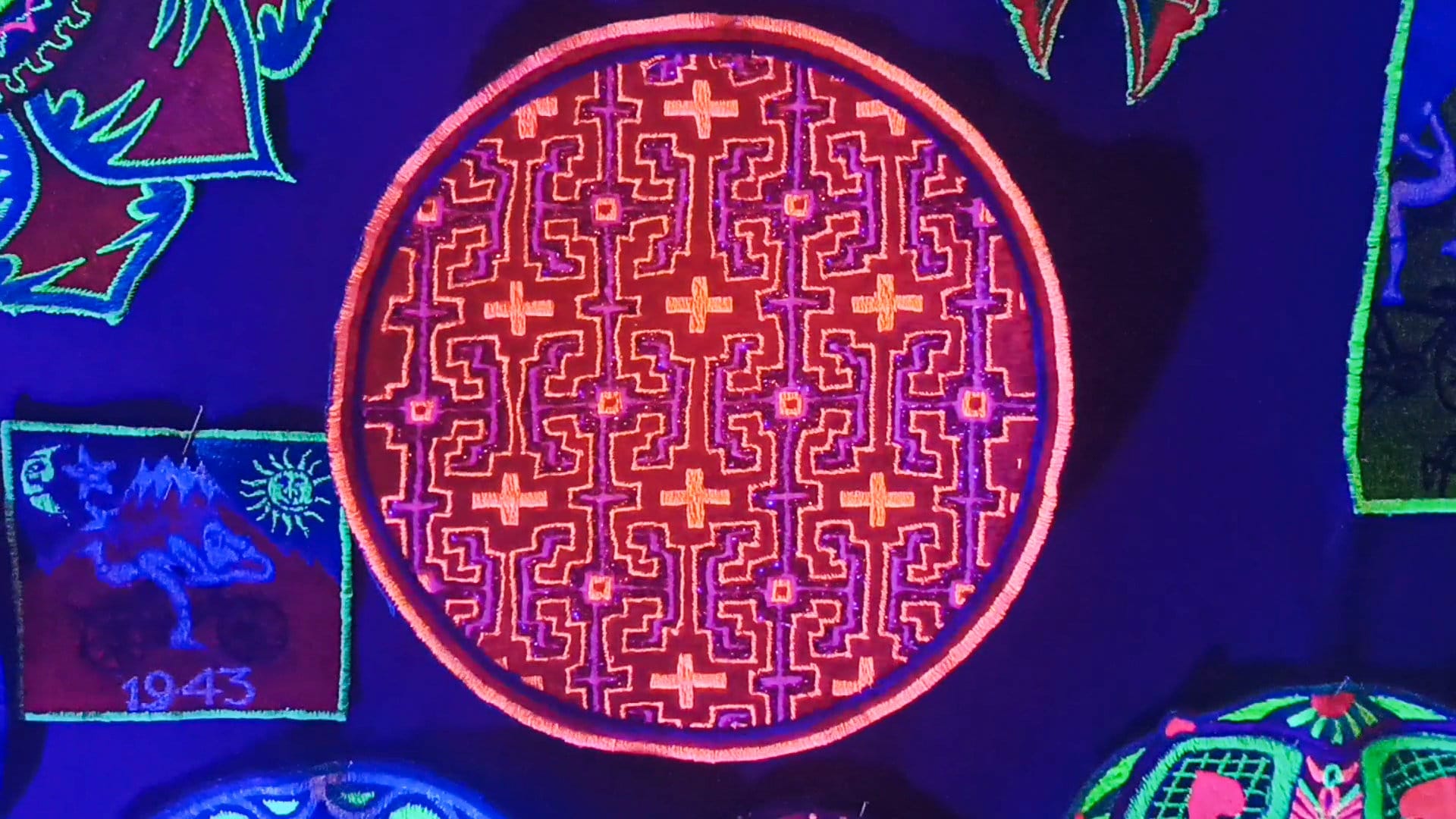 Ayahuasca Patch Red Yage Visionary Artwork