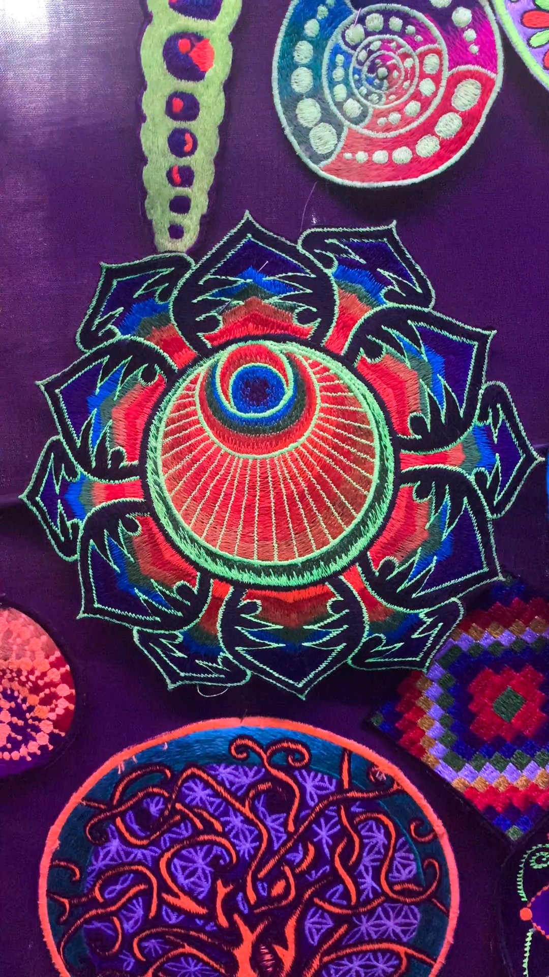 The Rainbow Angel crop circle patch embroidery mandala divine protection ufo Alien Extraterrestrial Art Sacred Geometry Psytrance Culture