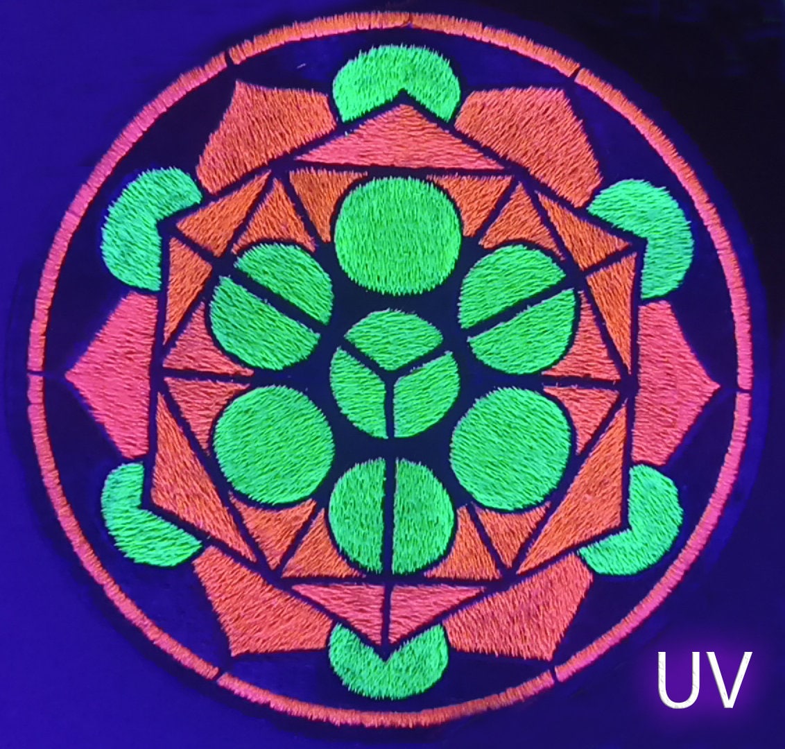 platonical beauty holy geometry patch sacred art