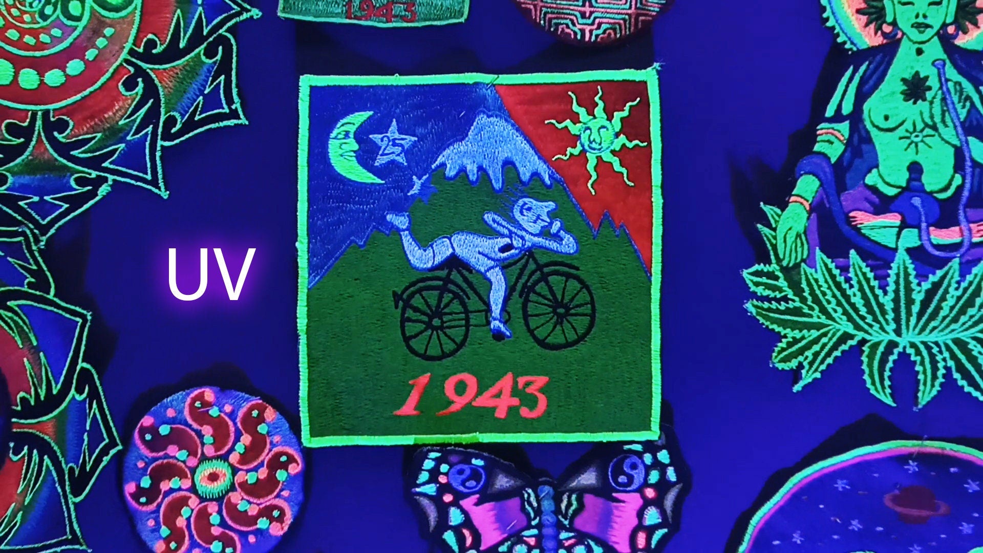 Bicycle Day Albert Hofmann 1943 LSD Patch Psychedelic Hippie Leary
