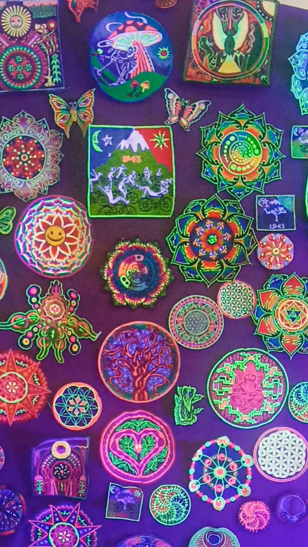 Hofmann Bicycle Day Party Patch Psychedelic Hippie Leary Albert Hofmann discovery of LSD vintage artwork