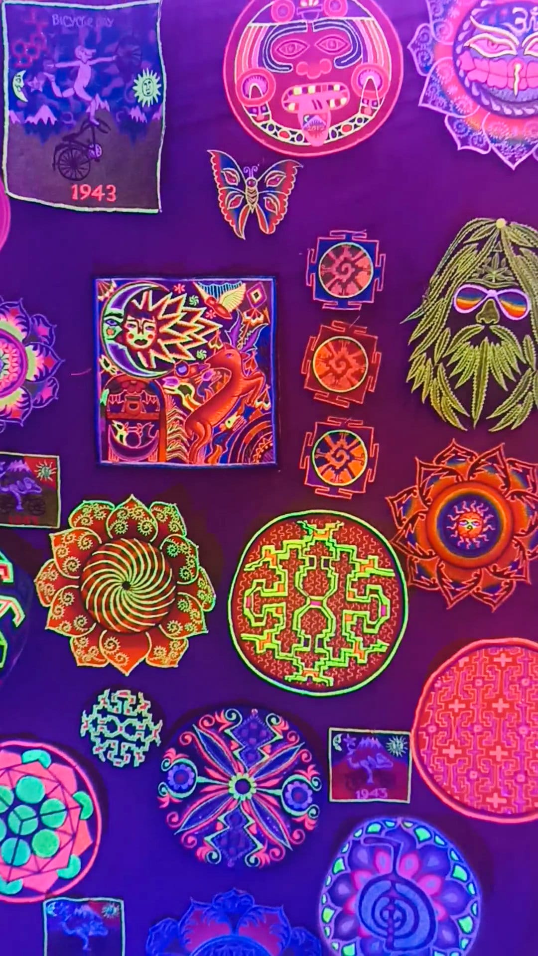 Red Hunab Ku Small Patch Center of the Galaxy Sacred Geometry Maya