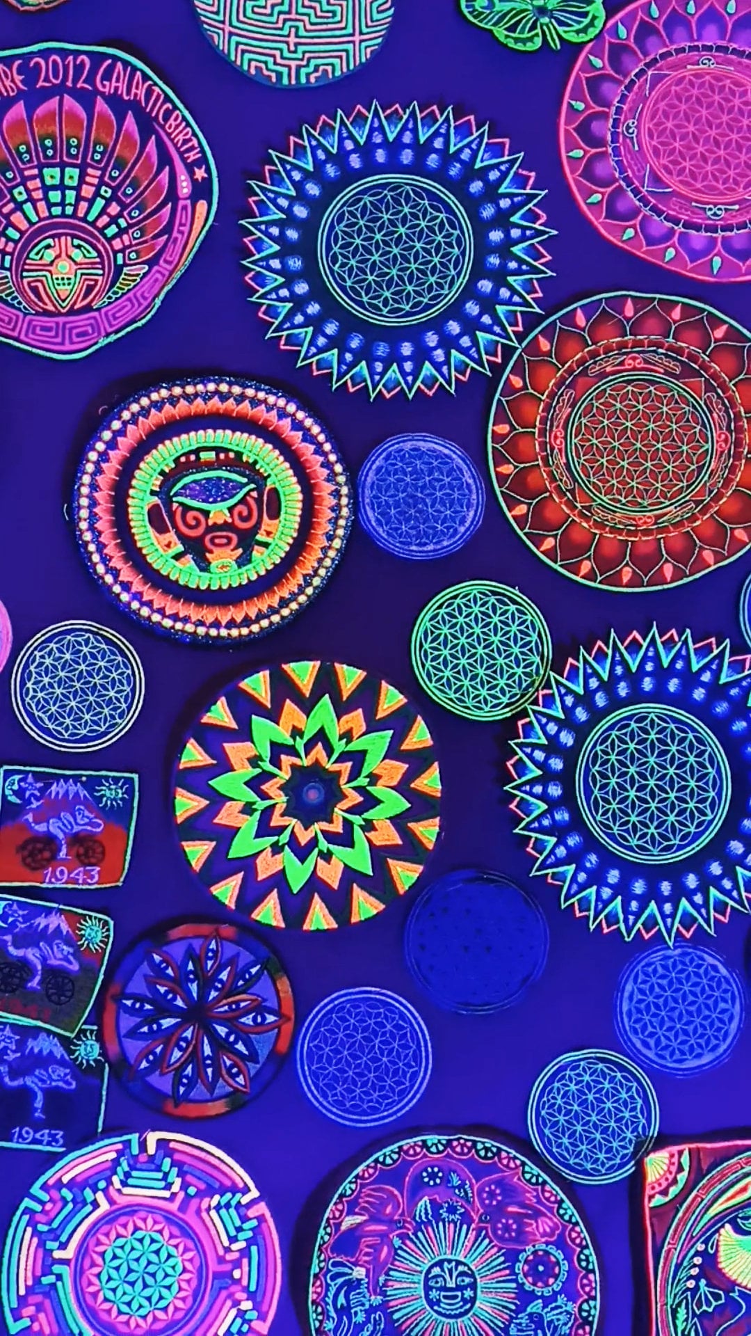 Flower of Life patch small size embroidery for sew on or as sacred geometry decoration holy pattern healing structure Drunvalo Melchizedek