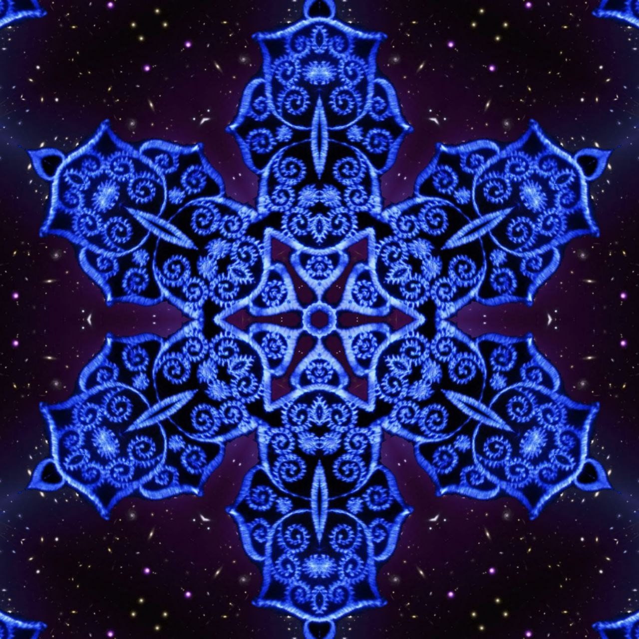 Crop Circle Patch Milk Hill Rainbow Fractal Mandala blacklight glowing patch infinite Beauty Extraterrestrial Art Sacred Geometry Goa Trance