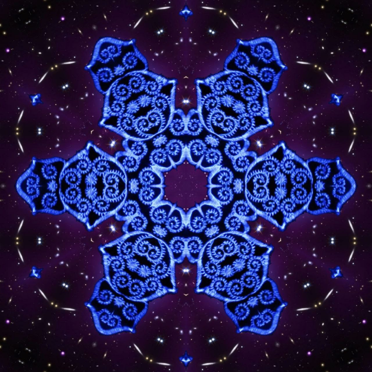 Crop Circle Patch Milk Hill Rainbow Fractal Mandala blacklight glowing patch infinite Beauty Extraterrestrial Art Sacred Geometry Goa Trance