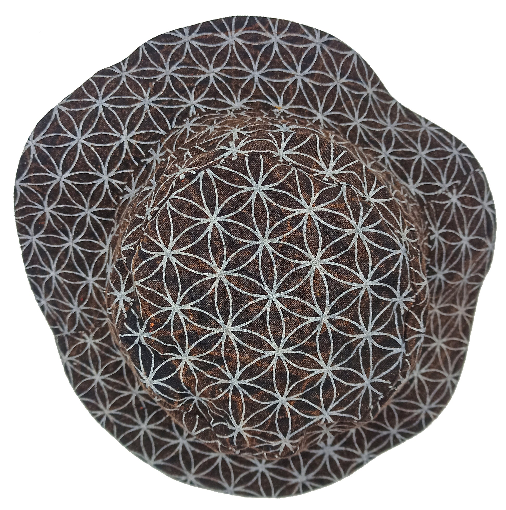 Flower of Life Hat with secret pocket inside - light and comfortable sunshine protection sacred geometry holy patterns Beauty of Creation