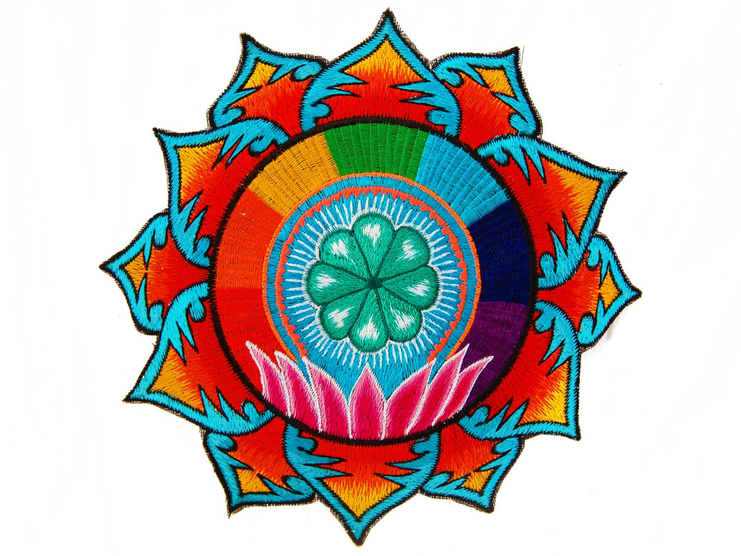 Lotus Peyote Mandala Patch